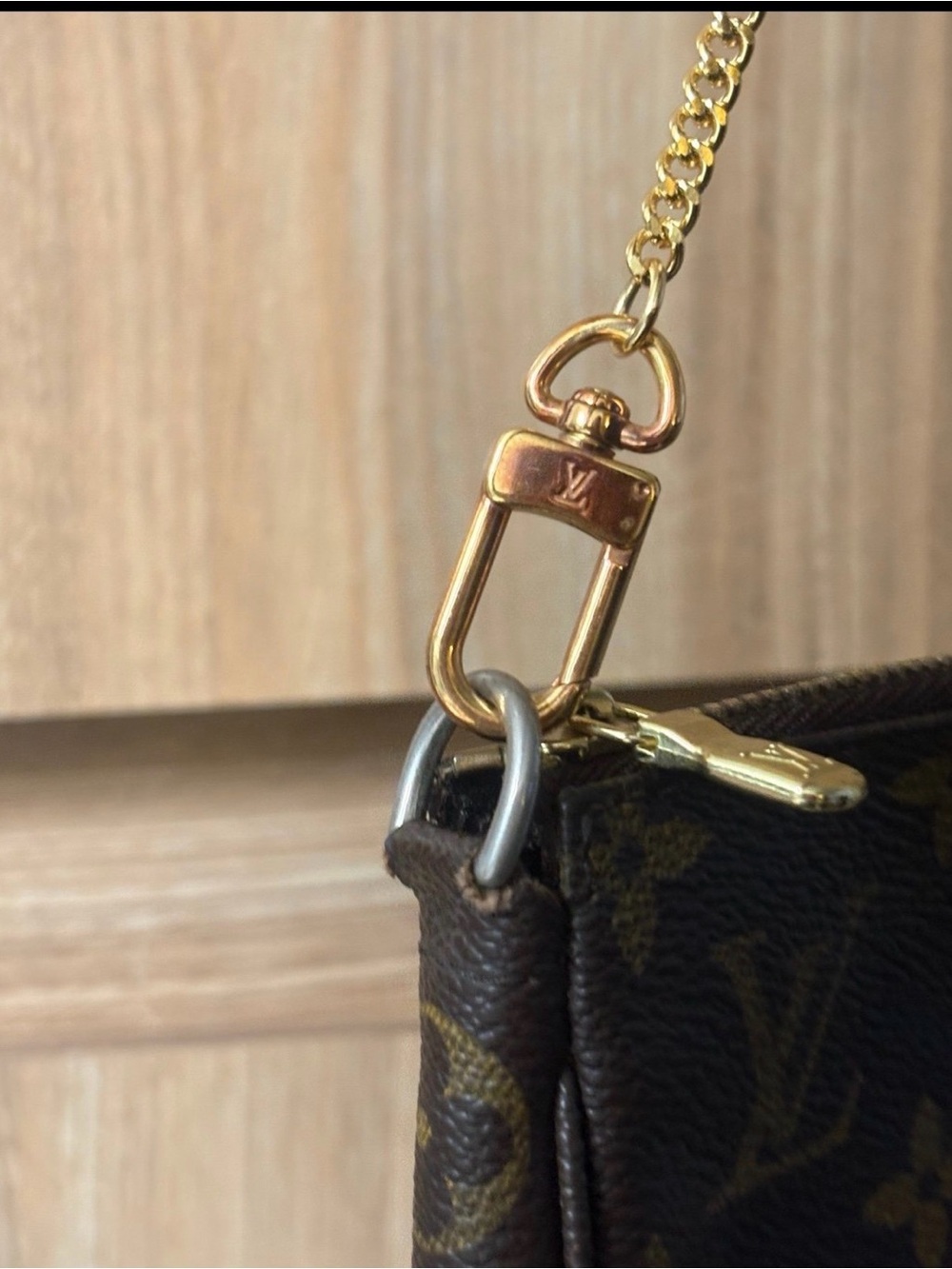Authentic Louis Vuitton LV Accessories Pouch Pochette Accessoires Brown Monogram - Picture 5 of 12